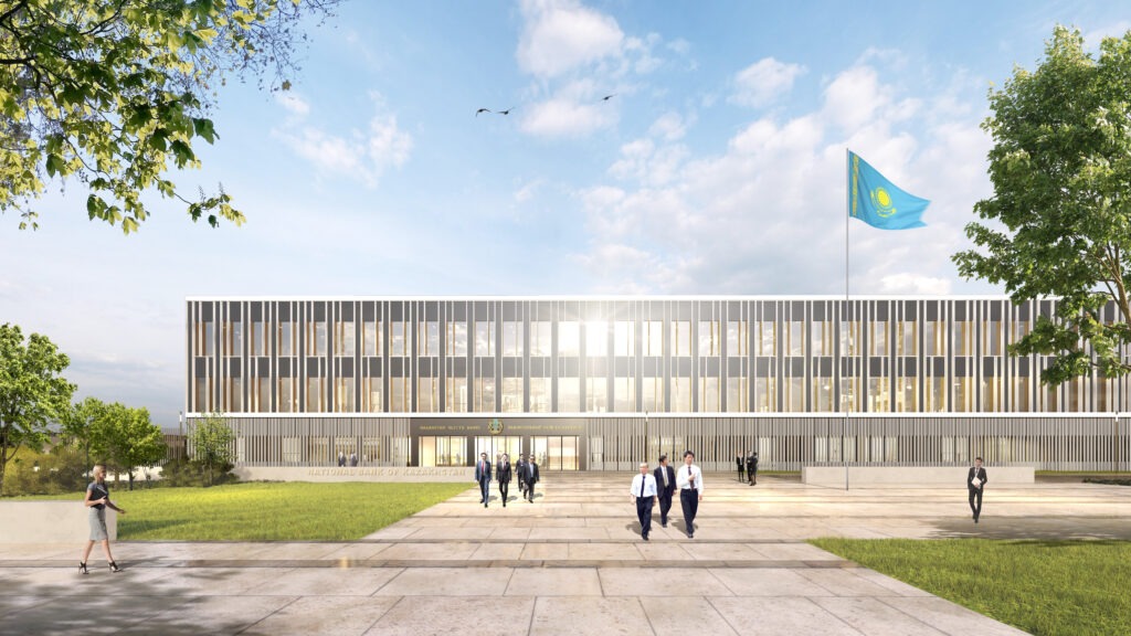 Ansicht Haupteingang der Nationalbank